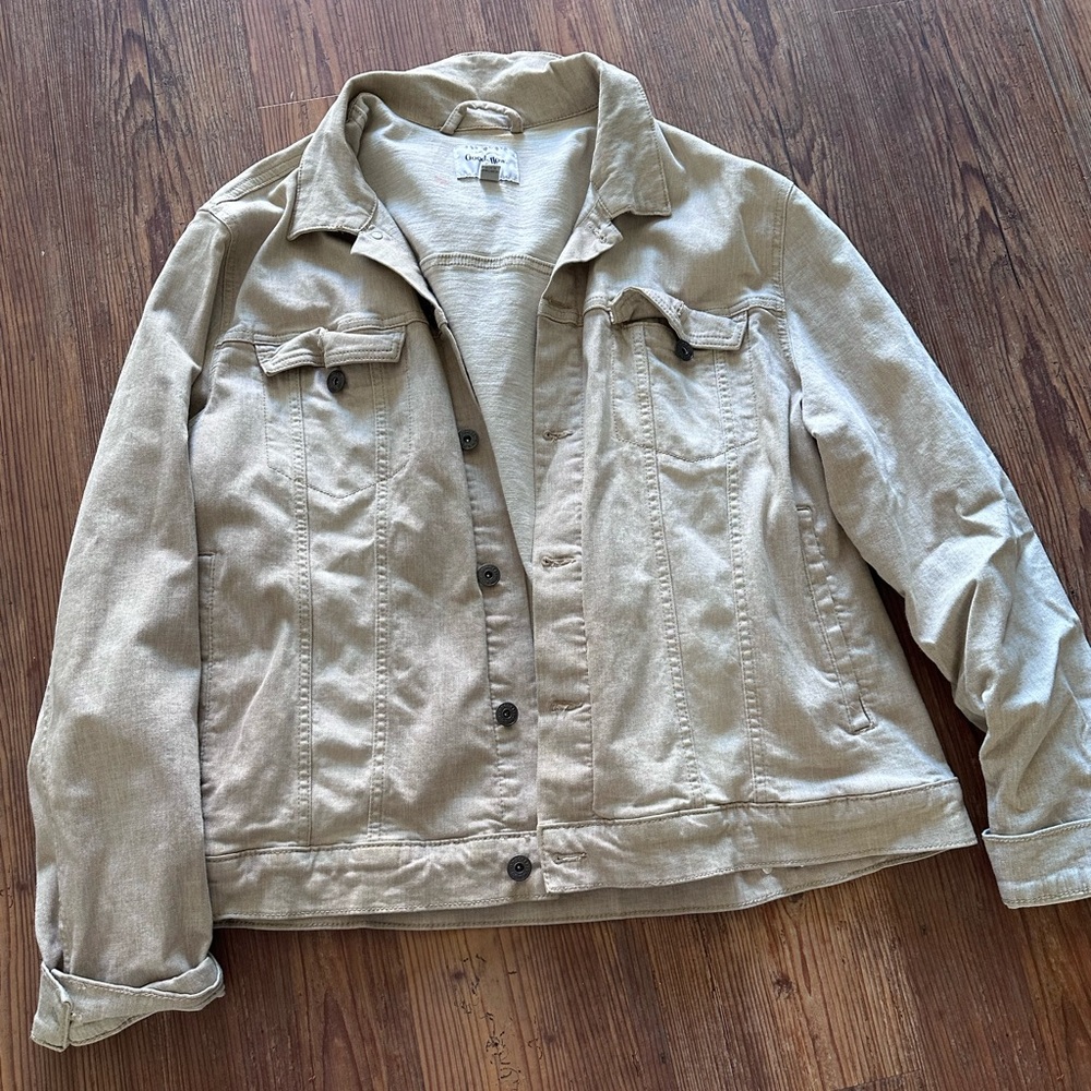 Goodfellow & Co Light Tan oversized Jean Jacket
